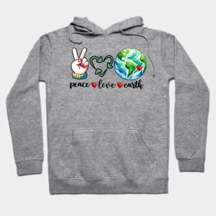 Peace Love Earth Hoodie